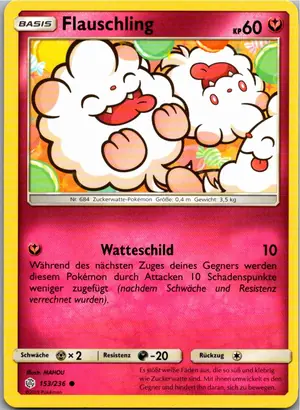 Pokémon-Karte Flauschling 153/236 Welten im Wandel