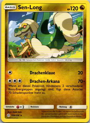 Pokémon-Karte Sen-Long 159/236 Welten im Wandel