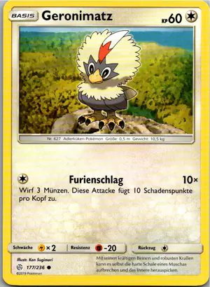 Pokémon-Karte Geronimatz 177/236 Welten im Wandel