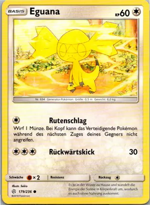Pokémon-Karte Eguana 179/236 Welten im Wandel