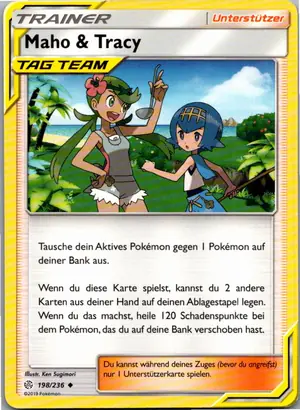 Pokémon-Karte Maho Tracy 198/236 Welten im Wandel