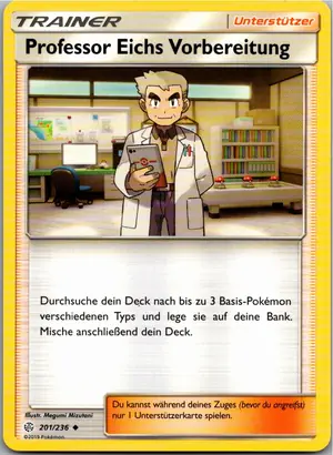 Pokémon-Karte Professor Eichs Vorbereitung 201/236 Welten im Wandel