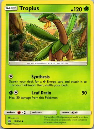 Pokémon-Karte Tropius 12/236 Welten im Wandel