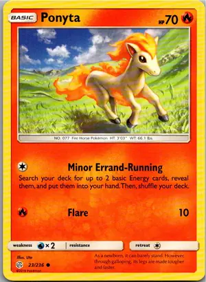 Pokémon-Karte Ponyta Ponita 23/236 Welten im Wandel