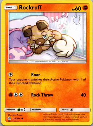 Rockruff Wuffels Exemplar 1,25 €