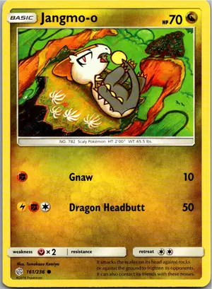 Pokémon-Karte Jangmo-o Miniras 161/236 Welten im Wandel
