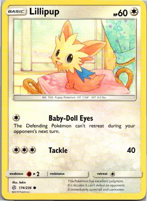 Pokémon-Karte Lillipup Yorkleff 174/236 Welten im Wandel