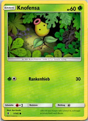 Pokémon-Karte Knofensa 1/145 Stunde der Wächter