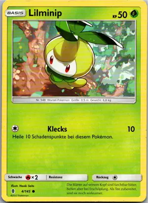 Pokémon-Karte Lilminip 4/145 Stunde der Wächter