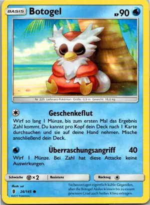 Pokémon-Karte Botogel 26/145 Stunde der Wächter