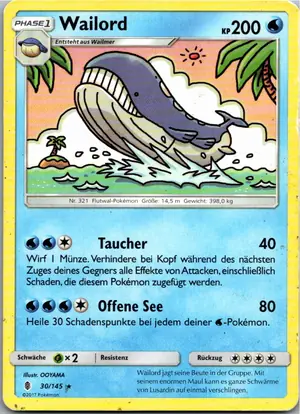 Wailord Exemplar 1,95 €