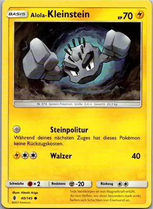 Kleinstein Exemplar 1,25 €
