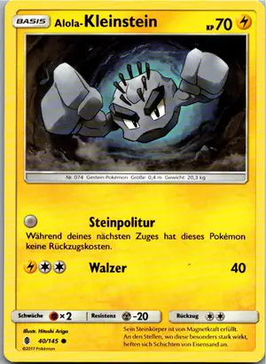 Kleinstein Exemplar 1,25 €