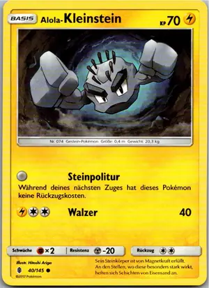 Kleinstein Exemplar 1,25 €