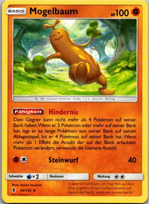 Pokémon-Karte Mogelbaum 66/145 Stunde der Wächter