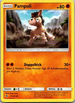Pokémon-Karte Pampuli 75/145 Stunde der Wächter