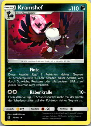 Pokémon-Karte Kramshef 79/145 Stunde der Wächter
