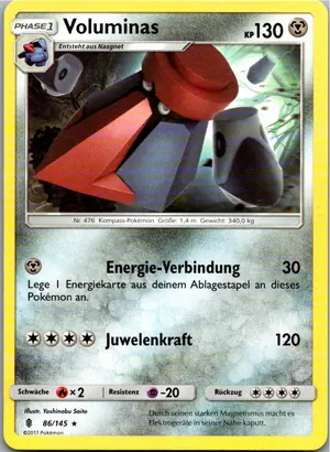 Pokémon-Karte Voluminas 86/145 Stunde der Wächter