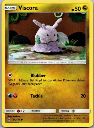 Pokémon-Karte Viscora 94/145 Stunde der Wächter