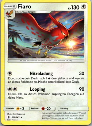 Pokémon-Karte Fiaro 111/145 Stunde der Wächter