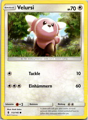 Pokémon-Karte Velursi 112/145 Stunde der Wächter