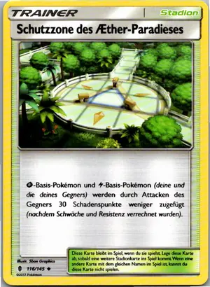 Pokémon-Karte Schutzzone des AEther-Paradieses 116/145 Stunde der Wächter