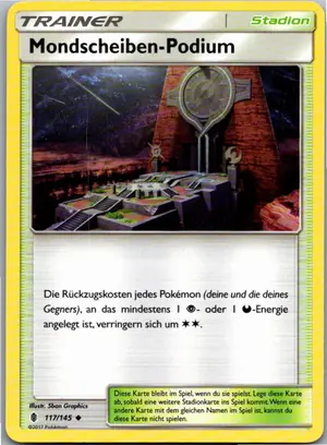 Mondscheiben-Podium Exemplar 1,25 €