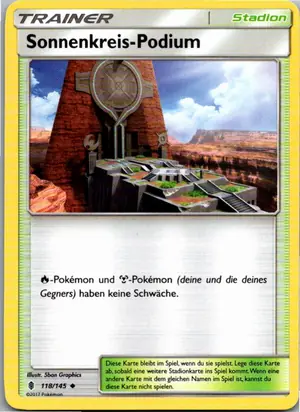 Sonnenkreis-Podium Exemplar 1,25 €