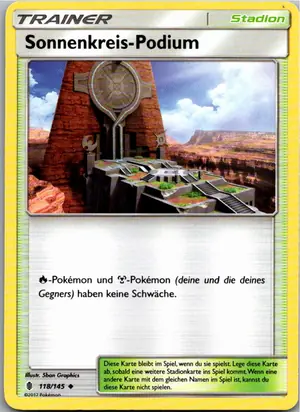 Sonnenkreis-Podium Exemplar 1,25 €