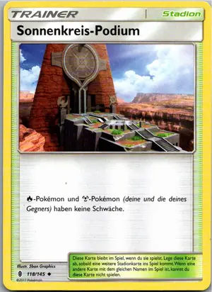 Sonnenkreis-Podium Exemplar 1,25 €