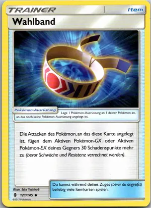 Pokémon-Karte Wahlband 121/145 Stunde der Wächter