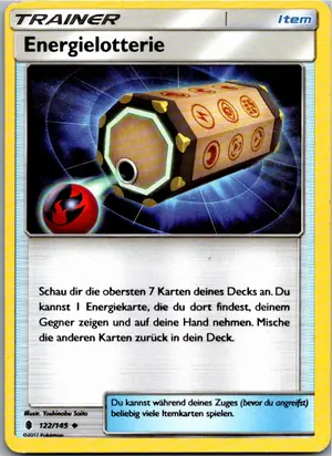 Pokémon-Karte Energielotterie 122/145 Stunde der Wächter