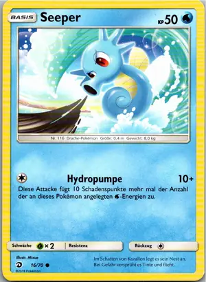 Pokémon-Karte Seeper 16/70 Majestät Der Drachen