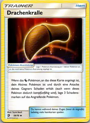 Pokémon-Karte Drachenkralle 59/70 Majestät Der Drachen