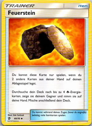 Pokémon-Karte Feuerstein 60/70 Majestät Der Drachen