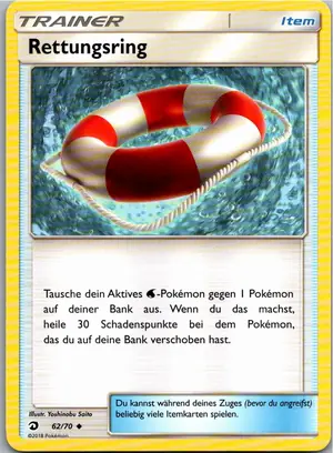 Pokémon-Karte Rettungsring 62/70 Majestät Der Drachen