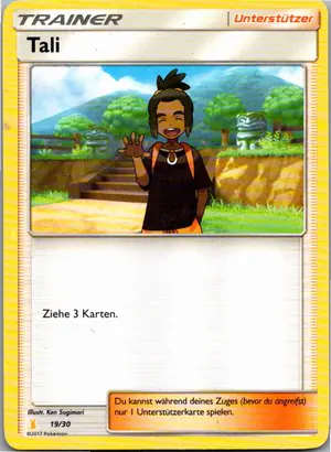 Pokémon-Karte Tali 19/30 SM trainer Kit (Lycanroc)