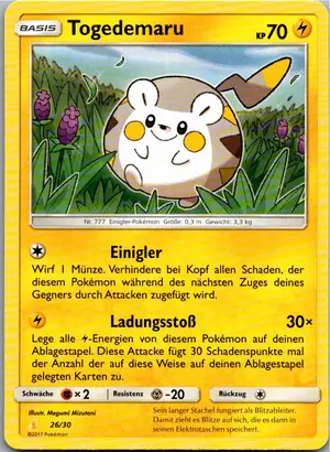 Togedemaru Exemplar 2,95 €