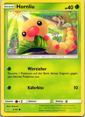 Pokémon-Karte Hornliu 2/181 Teams Sind Trumpf