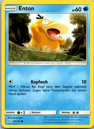 Pokémon-Karte Enton 26/181 Teams Sind Trumpf
