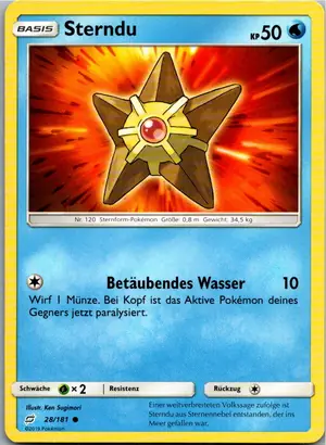 Pokémon-Karte Sterndu 28/181 Teams Sind Trumpf