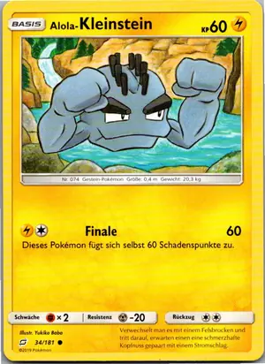Alola-Kleinstein Exemplar 1,25 €