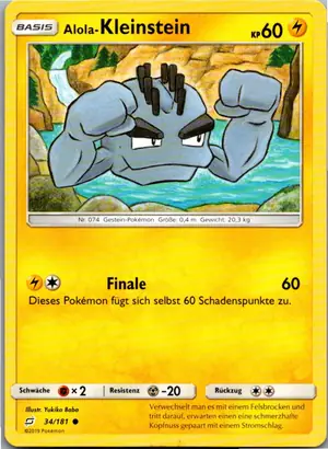 Alola-Kleinstein Exemplar 1,25 €