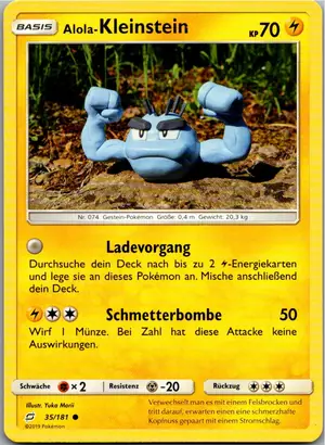 Alola-Kleinstein Exemplar 1,25 €