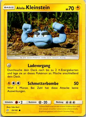 Alola-Kleinstein Exemplar 1,25 €