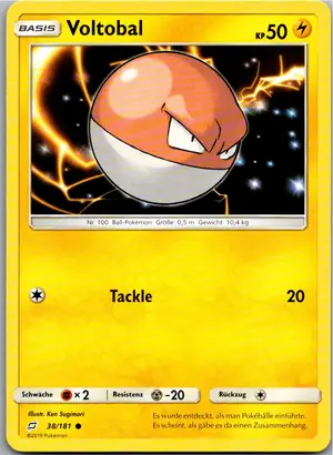 Pokémon-Karte Voltobal 38/181 Teams Sind Trumpf