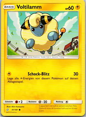 Pokémon-Karte Voltilamm 41/181 Teams Sind Trumpf