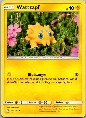Pokémon-Karte Wattzapf 47/181 Teams Sind Trumpf