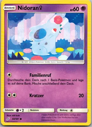 Nidoran Exemplar 1,25 €