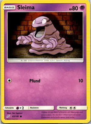Pokémon-Karte Sleima 62/181 Teams Sind Trumpf